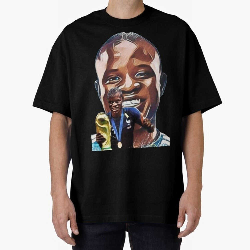 N'golo Kante Oversized T-Shirt Carry the Colors and Pride of Match Day Hype around FIFA World Cup 2026 USA Canada Mexico, Messi, Neymar and Mbappe, Portugal, Championship Spirit, Famous Goals, Roaring Crowds and International Football Unity;