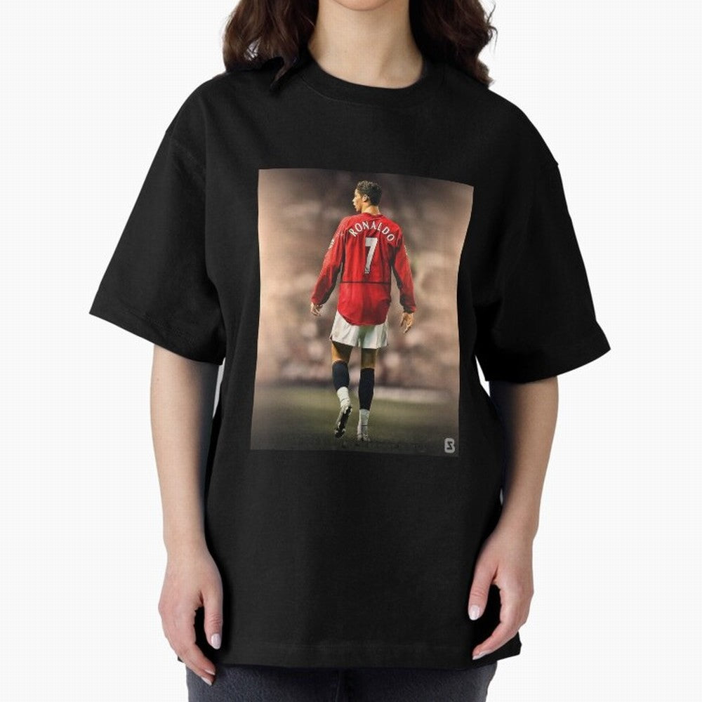 ronaldo Oversized T-Shirt Represent the FIFA World Cup 2026 USA Canada Mexico Journey through Messi Highlights, Netherlands Pride, Retro Football Energy, Iconic Rivalries, Trophy Chase Drama and Stadium Atmosphere; Created for Match Day Parties,