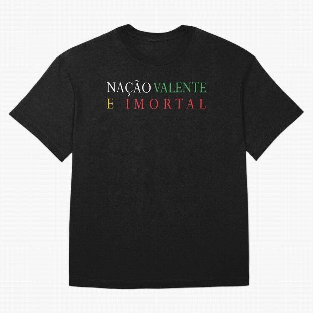 Na??o Valente e Imortal Portugal Oversized T-Shirt Feel Match Day Hype around FIFA World Cup 2026 USA Canada Mexico, Cristiano Ronaldo, Netherlands, Match Day Excitement, Supporter Culture, Golden Goals and Global Football Passion; Perfect for