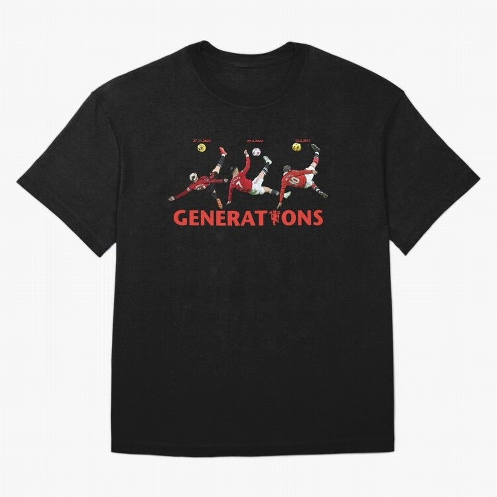 Generations of Manchester United Oversized T-Shirt Share the Excitement of FIFA World Cup 2026 Group Stage for Fans of Messi and Brazil, Bringing Football Passion, Legendary Performances, Festival Vibes and Supporter Community; Made for Die Hard