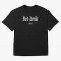 Red Devils Oversized T-Shirt Build the FIFA World Cup 2026 USA Canada Mexico Journey through CR7 Highlights, Netherlands Pride, Classic Soccer Heritage, Championship Pressure, Fan Loyalty and International Pride; Ideal for Fans Who Follow Messi,