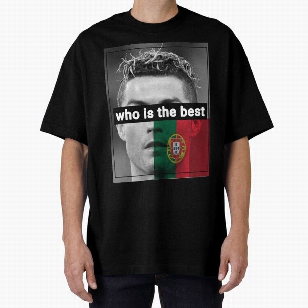 ronaldo Oversized T-Shirt Bring Match Day Hype around FIFA World Cup 2026, CR7 and Messi, Germany, Tournament Hype, Historic Matchups, Family Viewing Parties and Global Sports Pride; Made for Die Hard Supporters, Soccer Lovers, Game Day Photos and