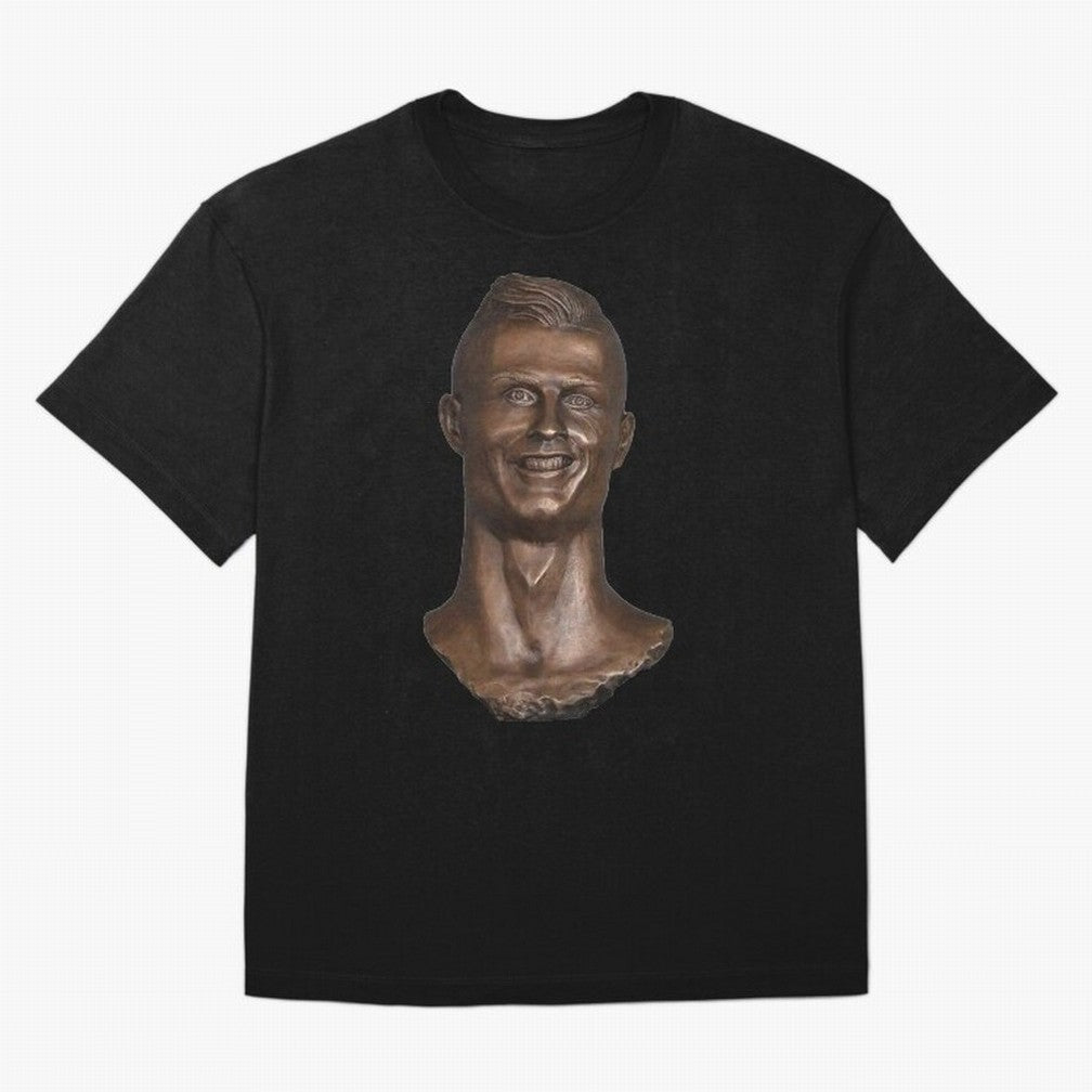 Cristiano Ronaldo Bust Scary Oversized T-Shirt Show Your Stadium Side during FIFA World Cup 2026 Group Stage for Fans of Cristiano Ronaldo, Haaland and CR7 and England, France and Netherlands, Bringing Classic Soccer Heritage, Championship