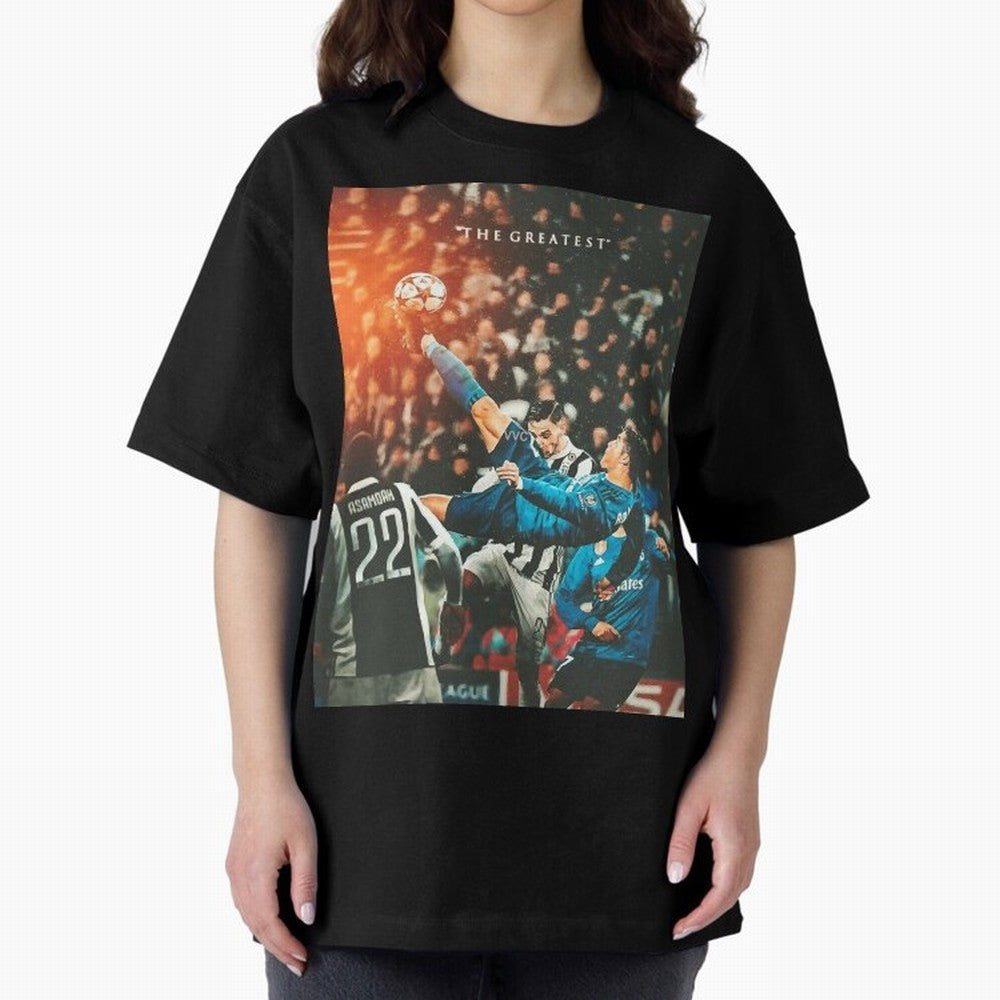 Ronaldo Bicycle Kick Skills Greatest, Ronaldo Gifts, Ronaldo Best Selling , Ronaldo Top Items Oversized T-Shirt Join the Countdown to Match Day Hype around FIFA World Cup 2026, Cristiano Ronaldo, Haaland and CR7, Portugal, Football Passion,