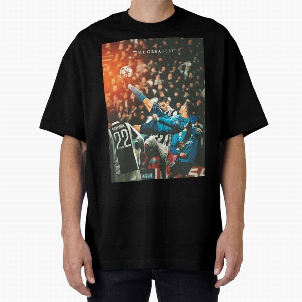 Ronaldo Bicycle Kick Skills Greatest, Ronaldo Gifts, Ronaldo Best Selling , Ronaldo Top Items Oversized T-Shirt Join the Countdown to Match Day Hype around FIFA World Cup 2026, Cristiano Ronaldo, Haaland and CR7, Portugal, Football Passion,