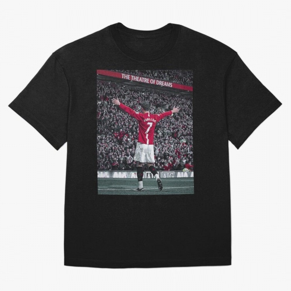 Cristiano Ronaldo Manchester United Oversized T-Shirt Live for the Drama of FIFA World Cup 2026 Spirit, Filled with France and Portugal, Messi, Neymar and Mbappe, Soccer Culture, Superstar Moments, National Team Dreams and Competitive Fire; Ideal
