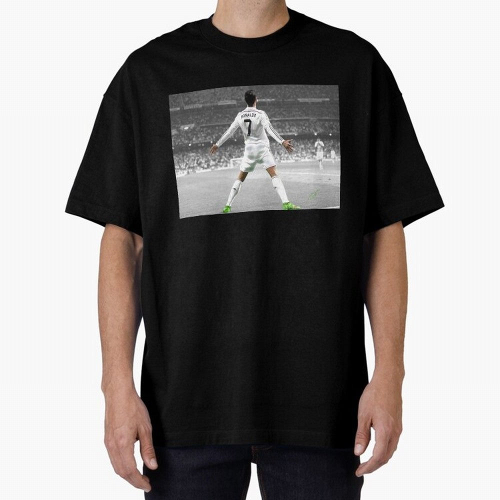 Cristiano Ronaldo 7 Oversized T-Shirt Celebrate the Next Chapter of Global Football Passion for FIFA World Cup 2026 USA Canada Mexico, Inspired by Haaland, Spain, Match Day Excitement, Supporter Culture, Golden Goals and Global Football Passion;