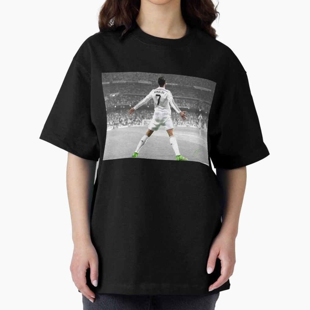 Cristiano Ronaldo 7 Oversized T-Shirt Celebrate the Next Chapter of Global Football Passion for FIFA World Cup 2026 USA Canada Mexico, Inspired by Haaland, Spain, Match Day Excitement, Supporter Culture, Golden Goals and Global Football Passion;