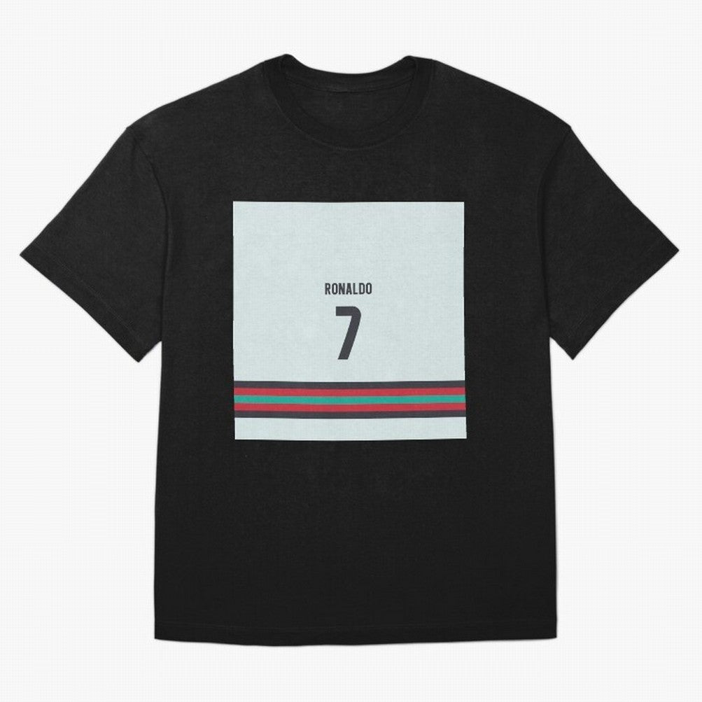 Cristiano Ronaldo Portugal Away Oversized T-Shirt Celebrate Unforgettable Nights in FIFA World Cup 2026 Group Stage for Fans of Cristiano Ronaldo and France and Portugal, Bringing Stadium Memories, Football Loyalty, International Chants and