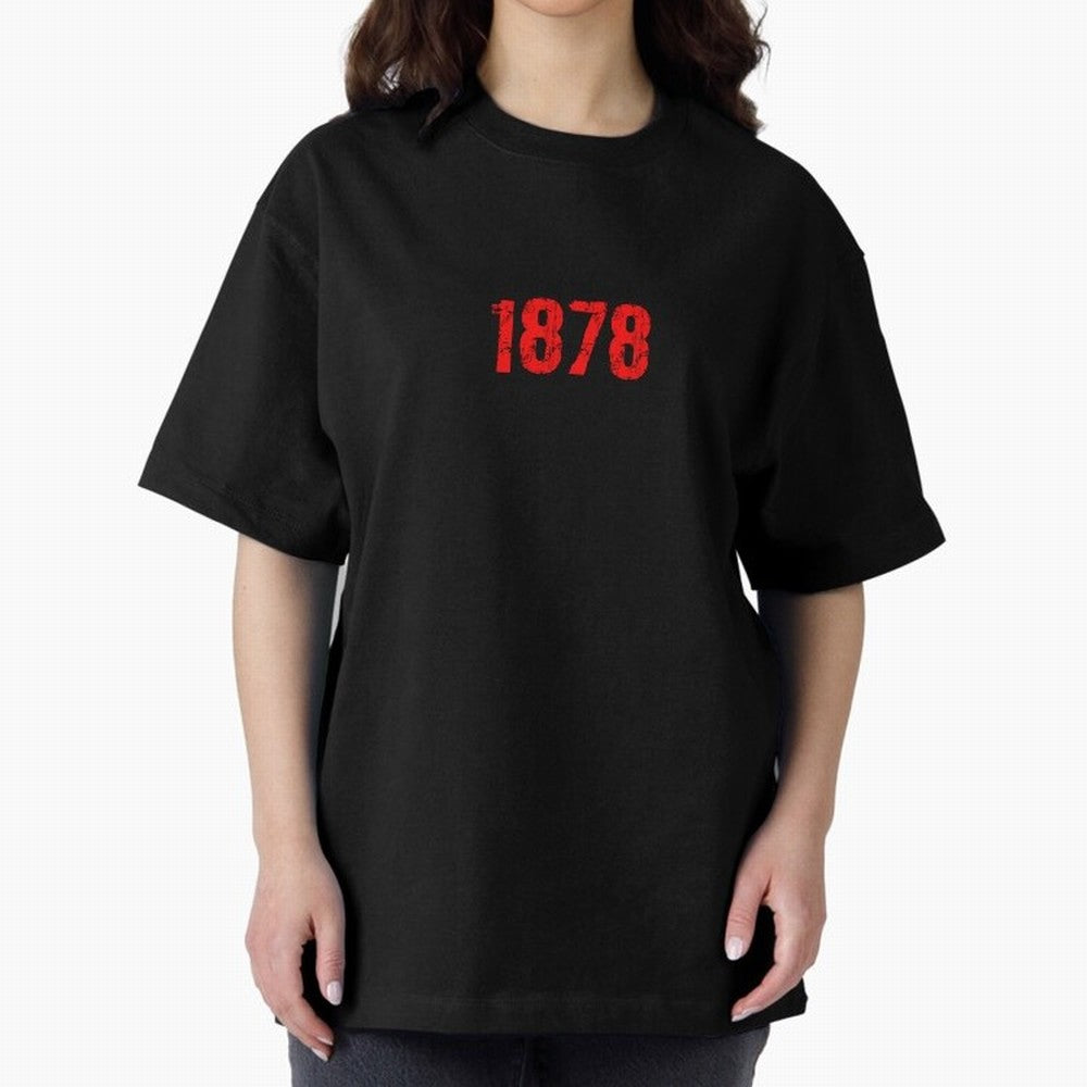 1878 Oversized T-Shirt Turn Up for the FIFA World Cup 2026 Group Stage Journey through CR7 and Messi Highlights, England and Germany Pride, Goal Celebration Energy, Supporter Heritage, Football Icons and Worldwide Tournament Joy; Great for Watch