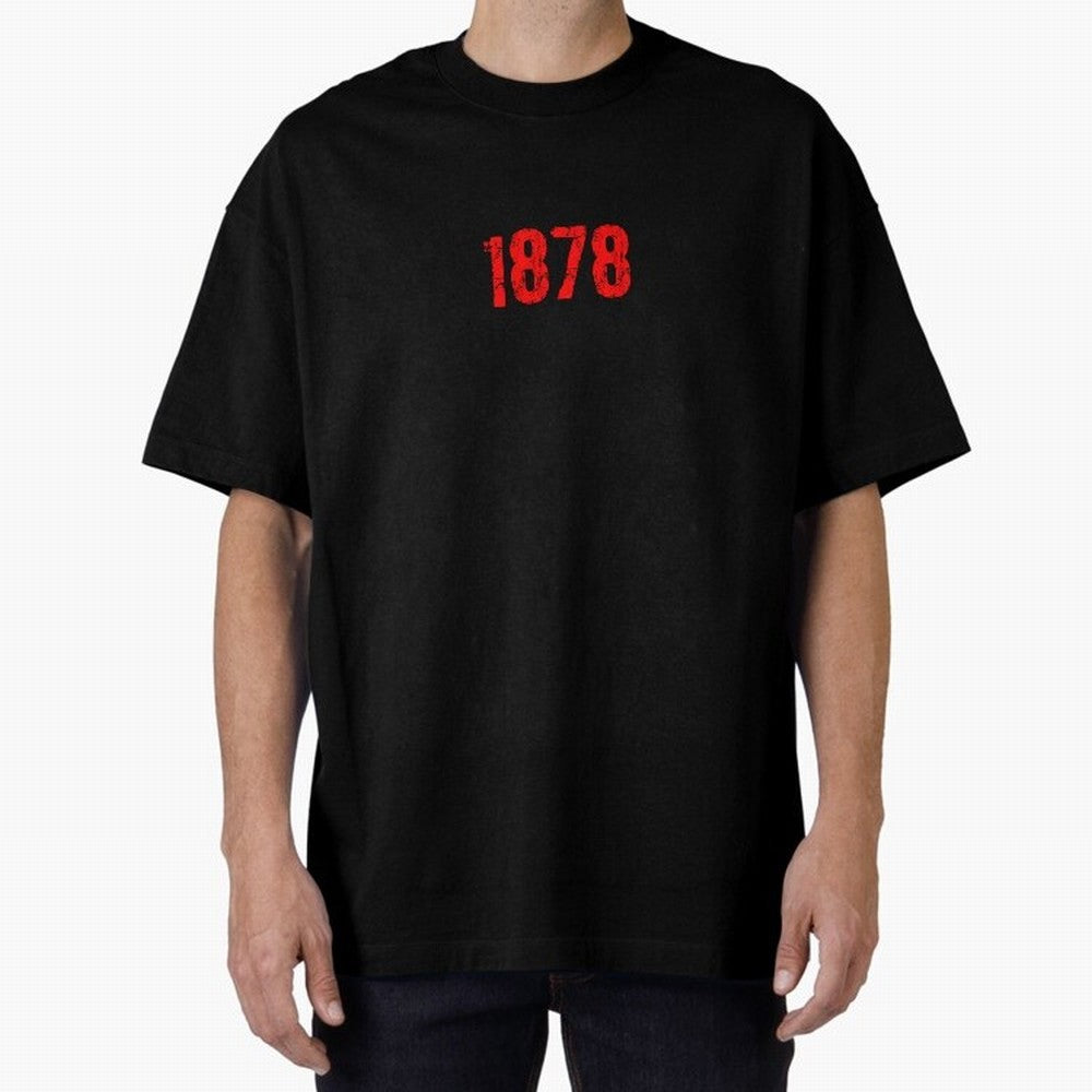 1878 Oversized T-Shirt Turn Up for the FIFA World Cup 2026 Group Stage Journey through CR7 and Messi Highlights, England and Germany Pride, Goal Celebration Energy, Supporter Heritage, Football Icons and Worldwide Tournament Joy; Great for Watch
