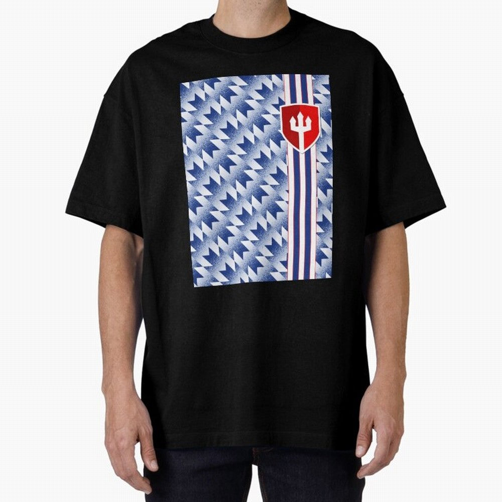 Manchester United 94 Away Jersey Pattern Oversized T-Shirt Join the FIFA World Cup 2026 Group Stage Journey through Mbappe Highlights, Argentina, France and Brazil Pride, Fan Favorite Moments, National Team Passion, Big Match Drama and Soccer
