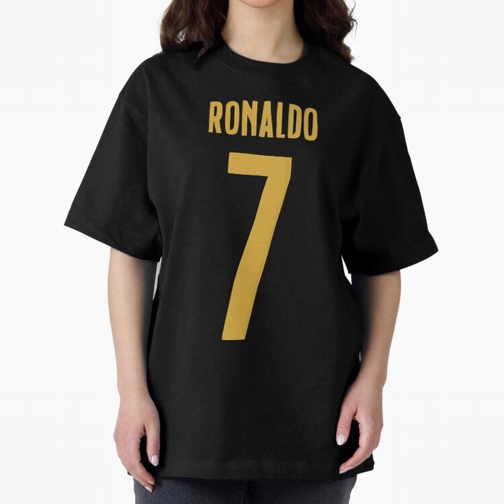 Ronaldo #7 (Portugal) Oversized T-Shirt Carry National Pride through FIFA World Cup 2026 Spirit, Inspired by England, Messi, Sports Nostalgia, International Competition, Famous Players and Unforgettable Victories; Perfect for Fans, Collectors,