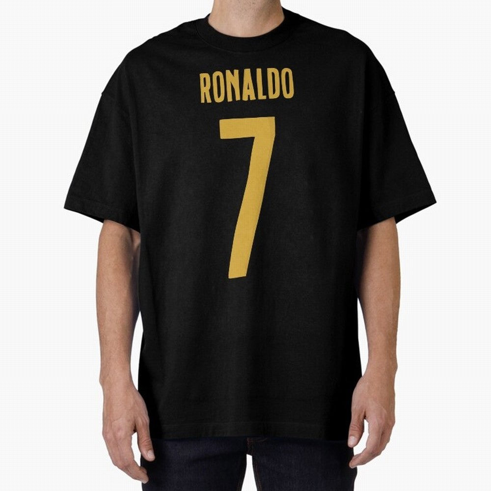 Ronaldo #7 (Portugal) Oversized T-Shirt Carry National Pride through FIFA World Cup 2026 Spirit, Inspired by England, Messi, Sports Nostalgia, International Competition, Famous Players and Unforgettable Victories; Perfect for Fans, Collectors,