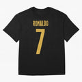 Ronaldo #7 (Portugal) Oversized T-Shirt Carry National Pride through FIFA World Cup 2026 Spirit, Inspired by England, Messi, Sports Nostalgia, International Competition, Famous Players and Unforgettable Victories; Perfect for Fans, Collectors,