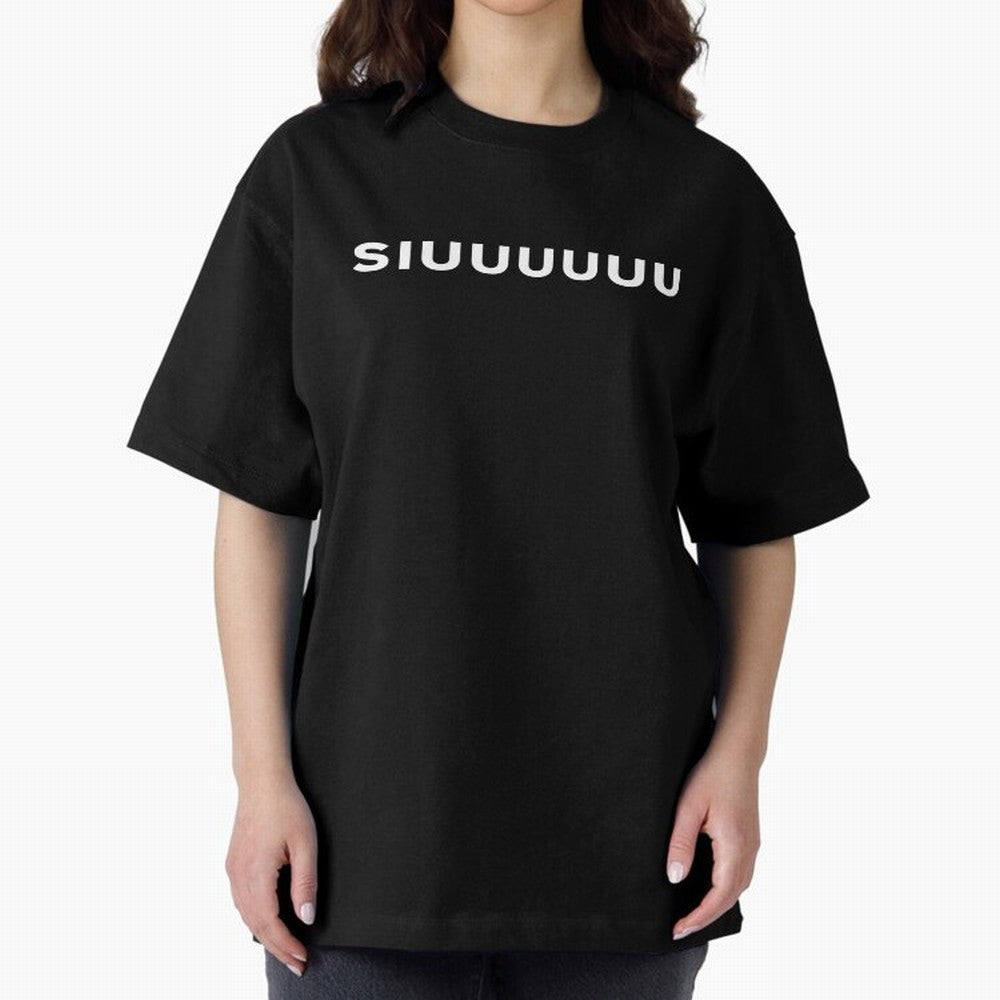 Siuuu Oversized T-Shirt Keep the Match Day Mood of FIFA World Cup 2026 Group Stage for Fans of Messi and France, Bringing Sports Nostalgia, International Competition, Famous Players and Unforgettable Victories; Created for Match Day Parties, Soccer