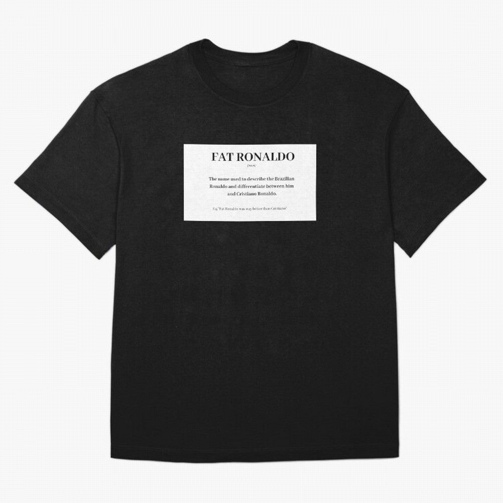 FAT RONALDO Oversized T-Shirt Join FIFA World Cup 2026 Group Stage Spirit, Filled with Spain, Mbappe, Match Day Excitement, Supporter Culture, Golden Goals and Global Football Passion; Ideal for Football Dads, Football Moms, Friends, Collectors and