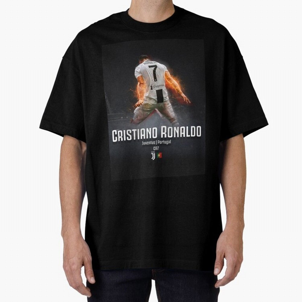 CR7 ¡ï Oversized T-Shirt Join Global Football Passion for FIFA World Cup 2026 USA Canada Mexico, Filled with Mbappe and Neymar, Spain, Goal Celebration Energy, Supporter Heritage, Football Icons and Worldwide Tournament Joy; Ideal for Football