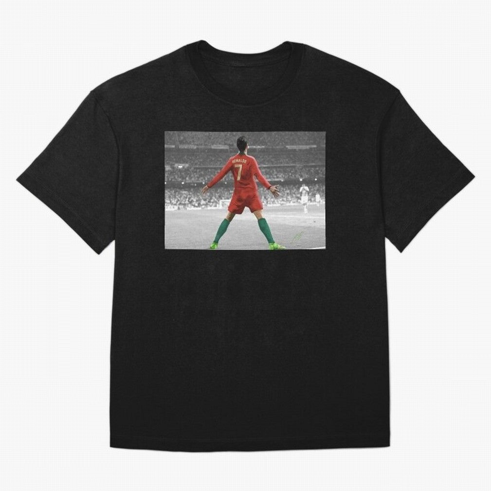 Portugal's Cristiano Ronaldo Oversized T-Shirt Celebrate the Stars of Global Football Passion for FIFA World Cup 2026 Group Stage, Driven by CR7 and Messi, Germany, Soccer Culture, Superstar Moments, National Team Dreams and Competitive Fire; Great