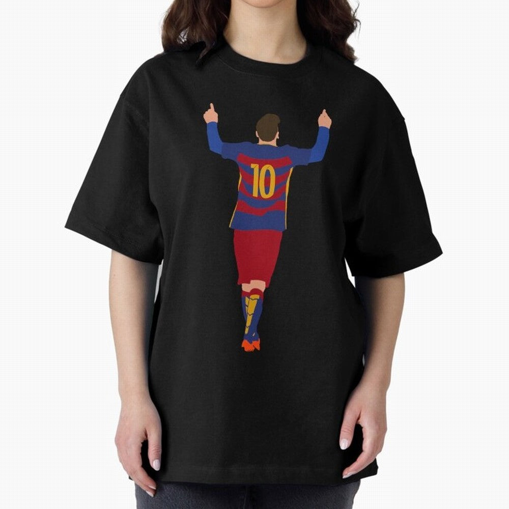 Lionel Messi - Fc Barcelona #s14 Oversized T-Shirt Celebrate Global Passion for FIFA World Cup 2026 Group Stage for Fans of CR7 and Spain, Bringing Tournament Hype, Historic Matchups, Family Viewing Parties and Global Sports Pride; Perfect for