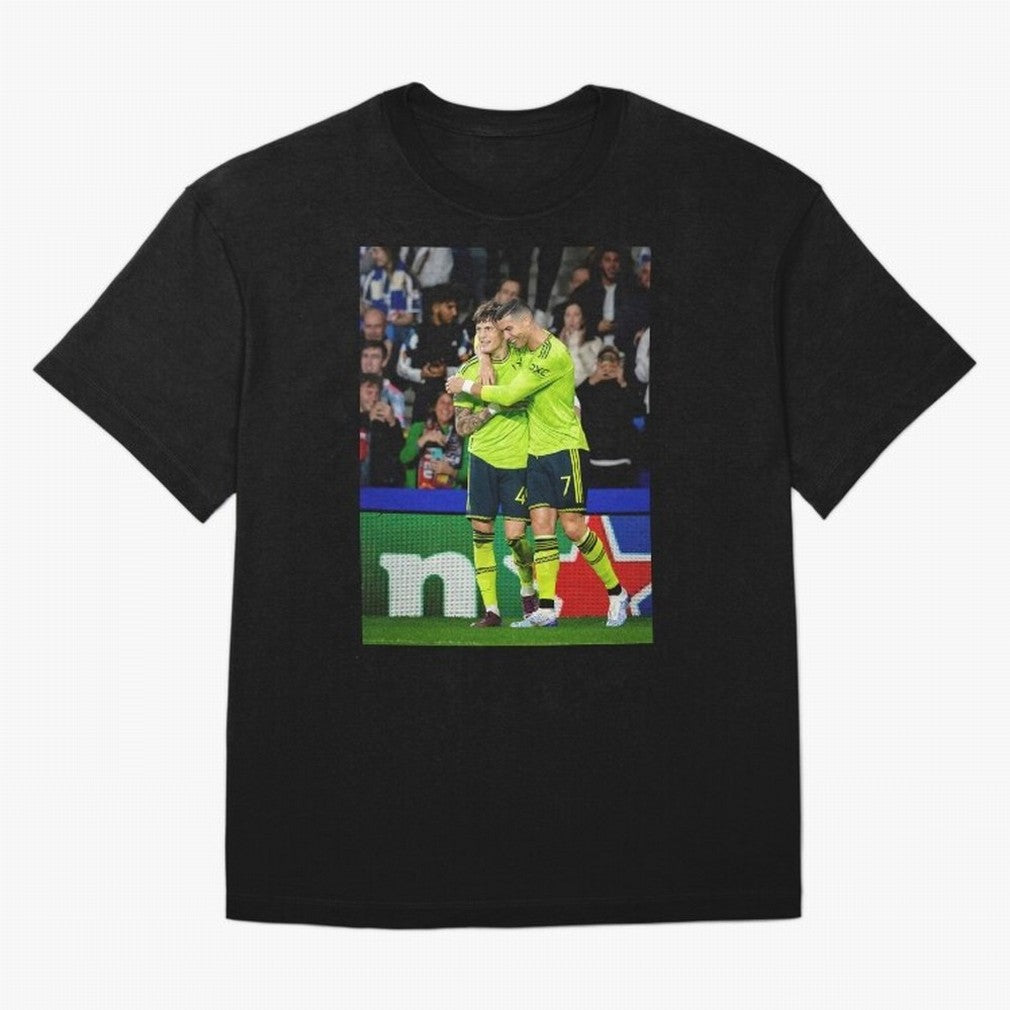 Cristiano Ronaldo And Garnacho ,Ronaldo Gifts,Ronaldo Cover,Ronaldo Prints Oversized T-Shirt Celebrate Rivalries and Pride in Global Football Passion for FIFA World Cup 2026 USA Canada Mexico, Celebrating Messi, CR7 and Mbappe, England, France and