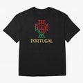 Portugal Tuga D Gold Oversized T-Shirt Feel International Energy from FIFA World Cup 2026 USA Canada Mexico Spirit, Made for France, Mbappe, Sports Nostalgia, International Competition, Famous Players and Unforgettable Victories; Perfect for Fans,