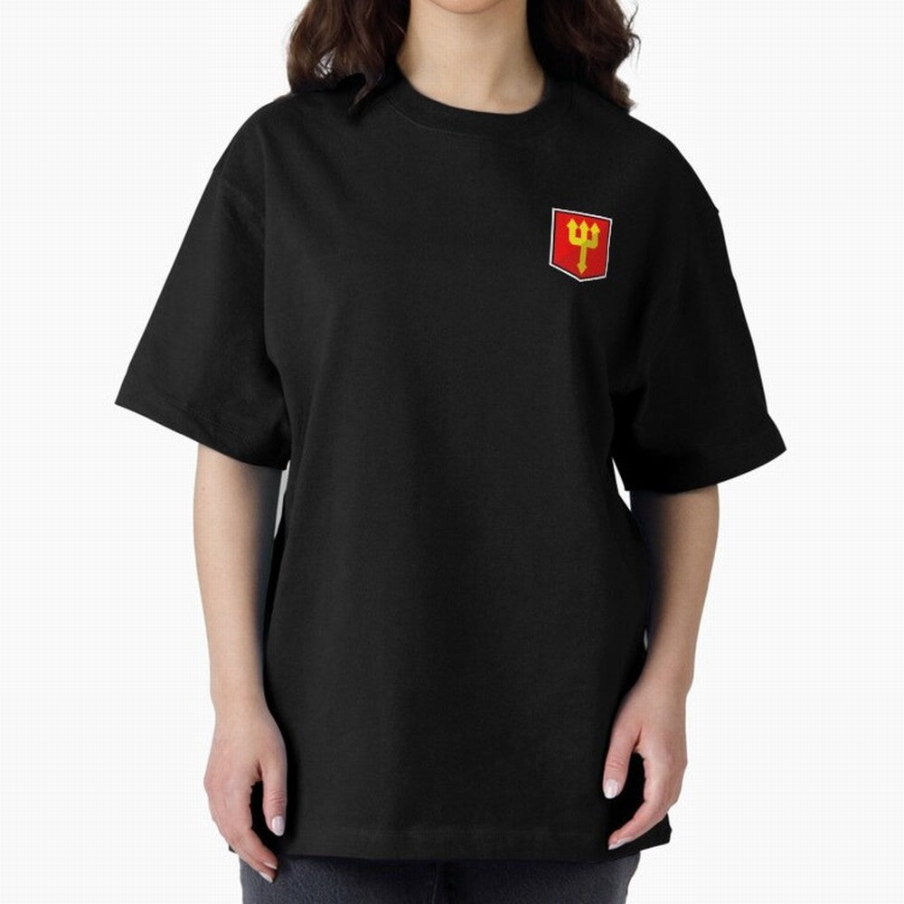 Simple Badge Design Manchester United - The Red Devils Trident Oversized T-Shirt Relive the Noise and Pride of the FIFA World Cup 2026 USA Canada Mexico Journey through Neymar Highlights, Spain Pride, Stadium Chants, National Pride, Trophy Dreams