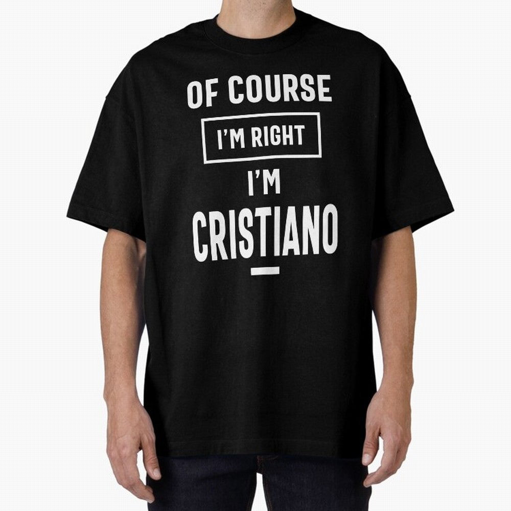 Cristiano Personalized Name Birthday Gift Oversized T-Shirt Fuel FIFA World Cup 2026 USA Canada Mexico for Fans of Messi, Neymar and Mbappe and Argentina, France and Brazil, Bringing Stadium Memories, Football Loyalty, International Chants and