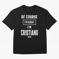 Cristiano Personalized Name Birthday Gift Oversized T-Shirt Fuel FIFA World Cup 2026 USA Canada Mexico for Fans of Messi, Neymar and Mbappe and Argentina, France and Brazil, Bringing Stadium Memories, Football Loyalty, International Chants and