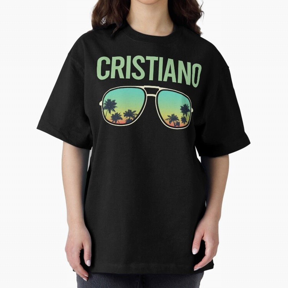Cool Glasses Cristiano Oversized T-Shirt Celebrate the Road through the FIFA World Cup 2026 Journey through Neymar Highlights, France and Portugal Pride, Fan Favorite Moments, National Team Passion, Big Match Drama and Soccer History; Ideal for