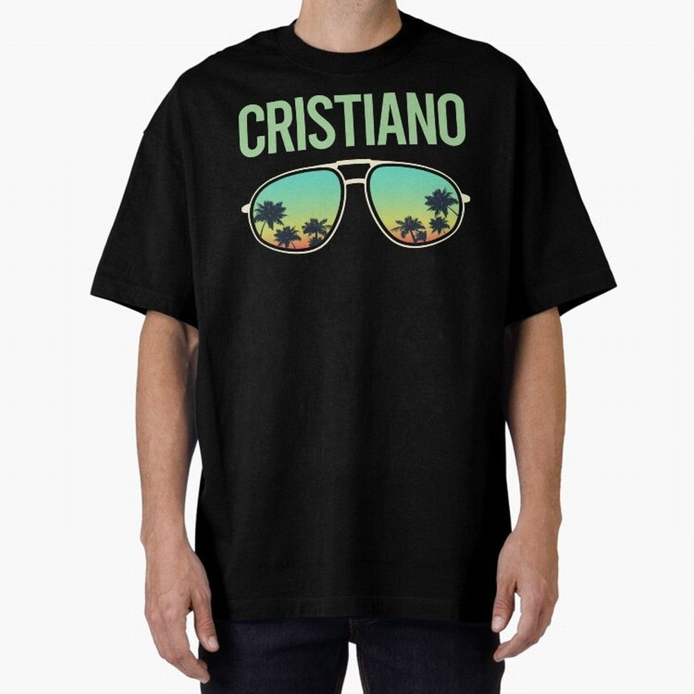 Cool Glasses Cristiano Oversized T-Shirt Celebrate the Road through the FIFA World Cup 2026 Journey through Neymar Highlights, France and Portugal Pride, Fan Favorite Moments, National Team Passion, Big Match Drama and Soccer History; Ideal for