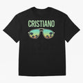 Cool Glasses Cristiano Oversized T-Shirt Celebrate the Road through the FIFA World Cup 2026 Journey through Neymar Highlights, France and Portugal Pride, Fan Favorite Moments, National Team Passion, Big Match Drama and Soccer History; Ideal for