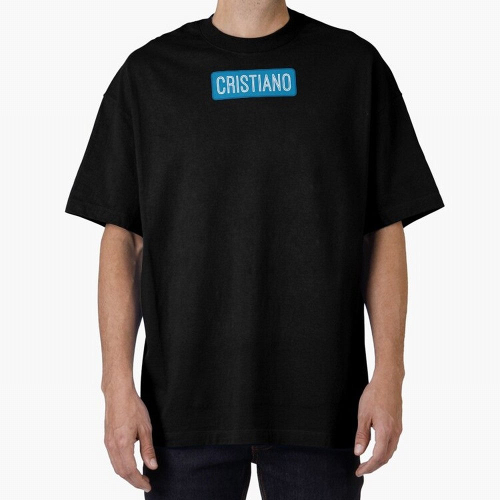 Cristiano Name Oversized T-Shirt Celebrate Supporters United by FIFA World Cup 2026 USA Canada Mexico with Neymar, Argentina and Brazil Energy, Championship Spirit, Famous Goals, Roaring Crowds and International Football Unity; Ideal for Passionate