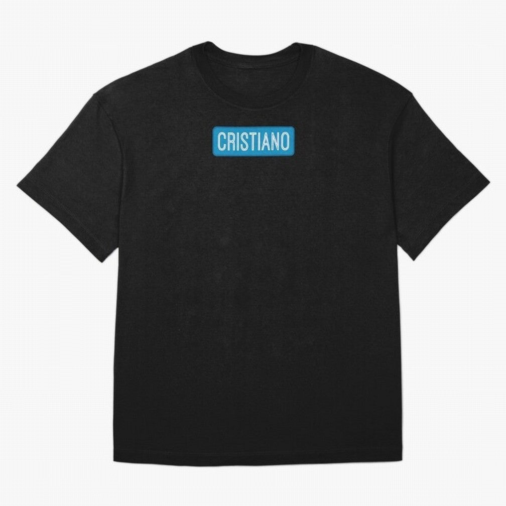 Cristiano Name Oversized T-Shirt Celebrate Supporters United by FIFA World Cup 2026 USA Canada Mexico with Neymar, Argentina and Brazil Energy, Championship Spirit, Famous Goals, Roaring Crowds and International Football Unity; Ideal for Passionate