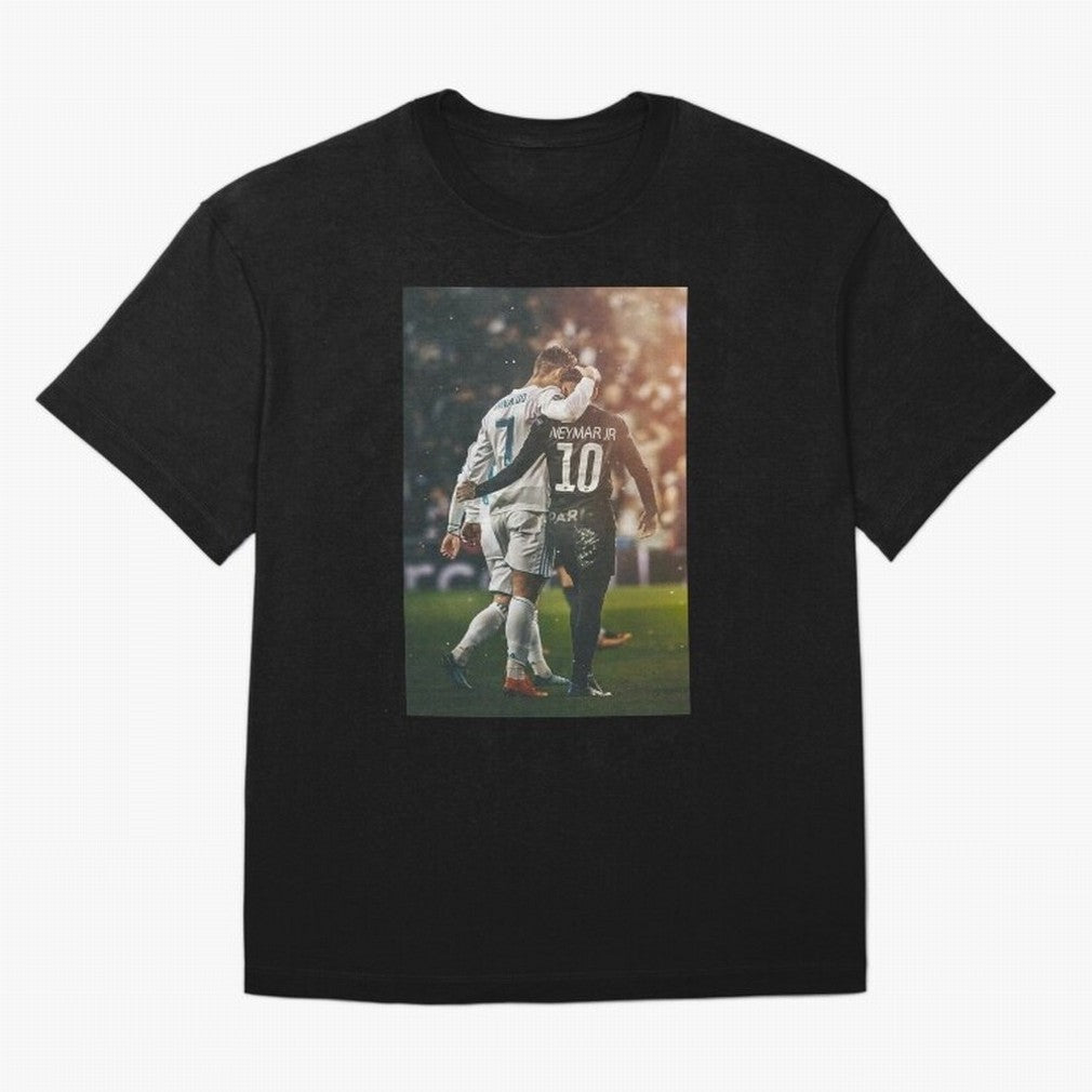 Neymar and Ronaldo Oversized T-Shirt Support Your Favorite Stars during FIFA World Cup 2026 USA Canada Mexico for Fans of Neymar and Portugal, Spain and Germany, Bringing Soccer Culture, Superstar Moments, National Team Dreams and Competitive Fire;