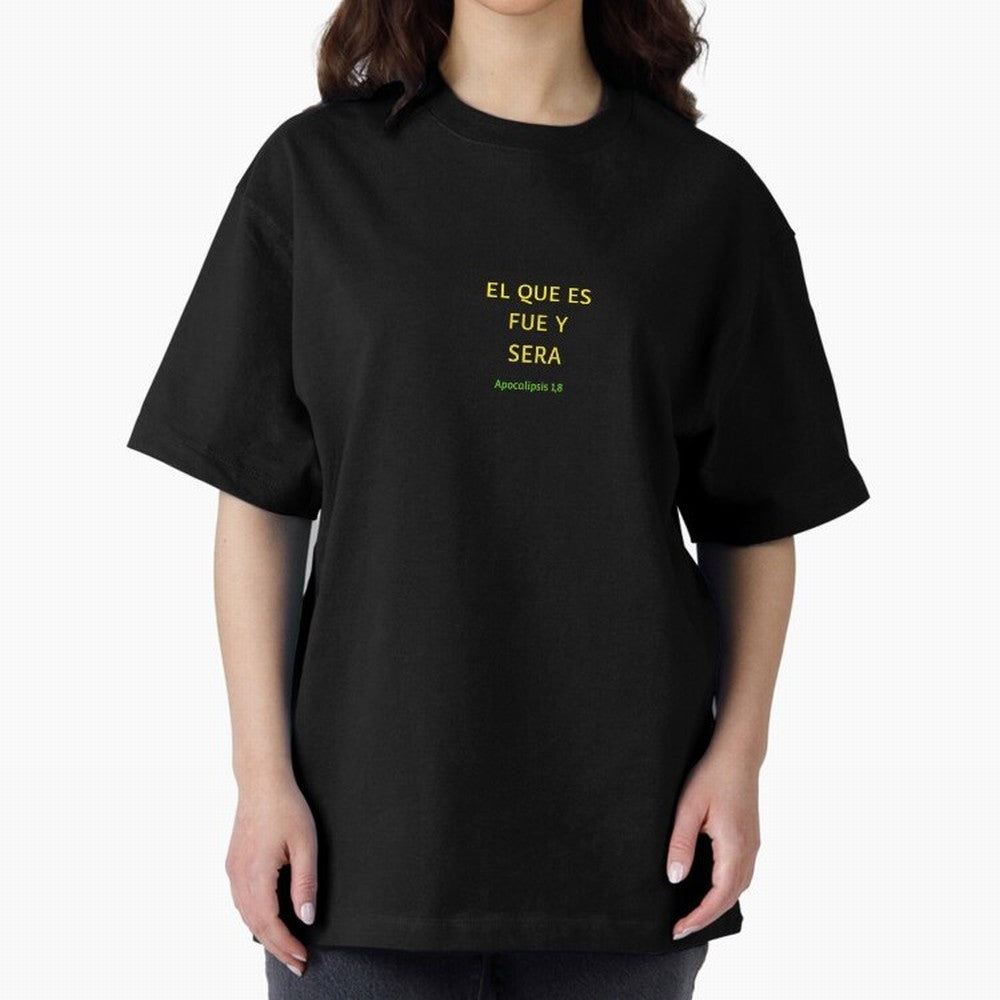 El que es, fue y ser¨¢ ¨C Apocalipsis 1,8 Oversized T-Shirt Represent Football Lovers during FIFA World Cup 2026 USA Canada Mexico for Fans of Mbappe and Brazil, Portugal and Argentina, Bringing Retro Football Energy, Iconic Rivalries, Trophy Chase