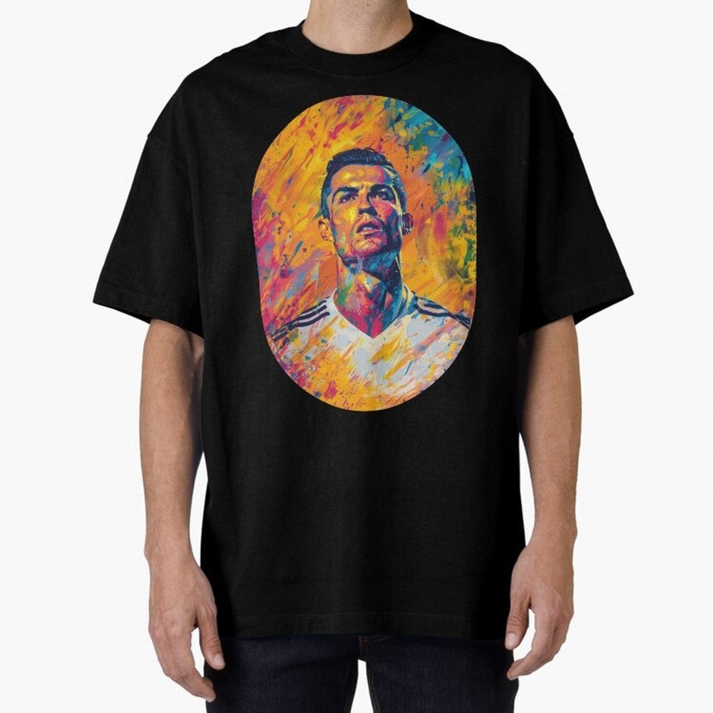 Cristiano Oversized T-Shirt Carry National Pride through the FIFA World Cup 2026 Journey through Messi and Cristiano Ronaldo Highlights, Argentina Pride, Vintage Soccer Flavor, Modern Football Stars, National Flags and Final Night Emotion; Great