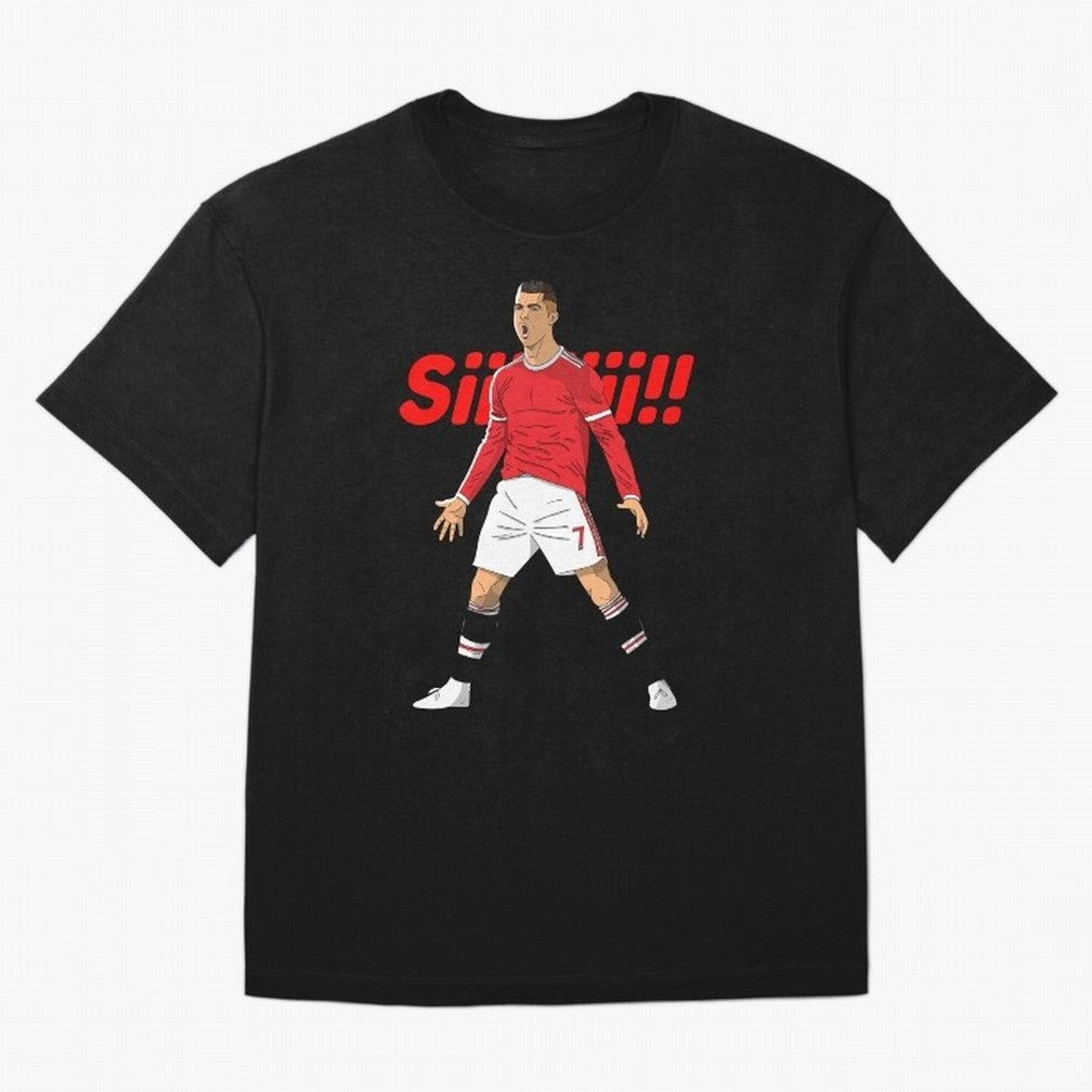 CR7 Siiiii!, Cristiano Ronaldo's trademark goal celebration Oversized T-Shirt Carry National Pride through the FIFA World Cup 2026 Journey through Haaland Highlights, England Pride, Retro Football Energy, Iconic Rivalries, Trophy Chase Drama and
