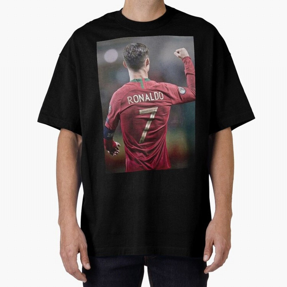 Cristiano Ronaldo CR7 Oversized T-Shirt Showcase FIFA World Cup 2026 Filled with CR7, Portugal Energy, Football History, Final Match Energy, Crowd Noise and Once in a Lifetime Moments; Ideal for Football Dads, Football Moms, Friends, Collectors and