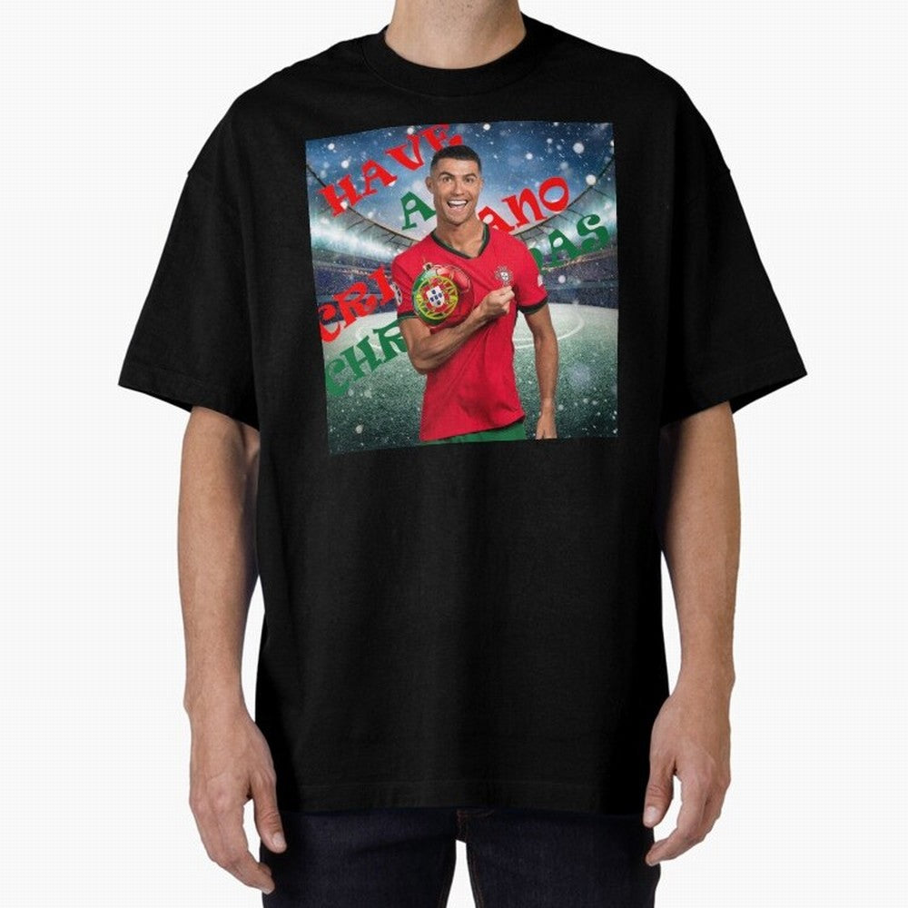 Have a Cristiano Christmas Oversized T-Shirt Join Supporters Worldwide for FIFA World Cup 2026 USA Canada Mexico Connected to Mbappe, England, France and Netherlands Energy, Football History, Final Match Energy, Crowd Noise and Once in a Lifetime