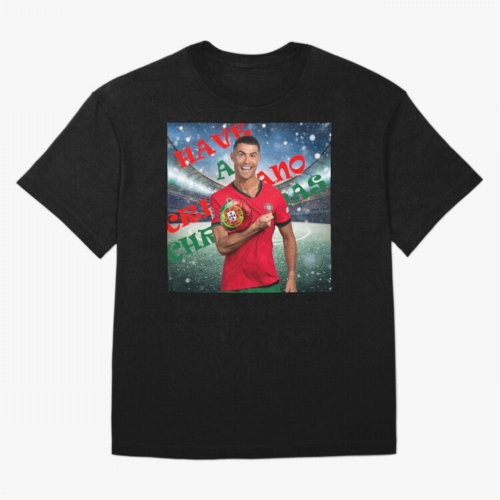 Have a Cristiano Christmas Oversized T-Shirt Join Supporters Worldwide for FIFA World Cup 2026 USA Canada Mexico Connected to Mbappe, England, France and Netherlands Energy, Football History, Final Match Energy, Crowd Noise and Once in a Lifetime