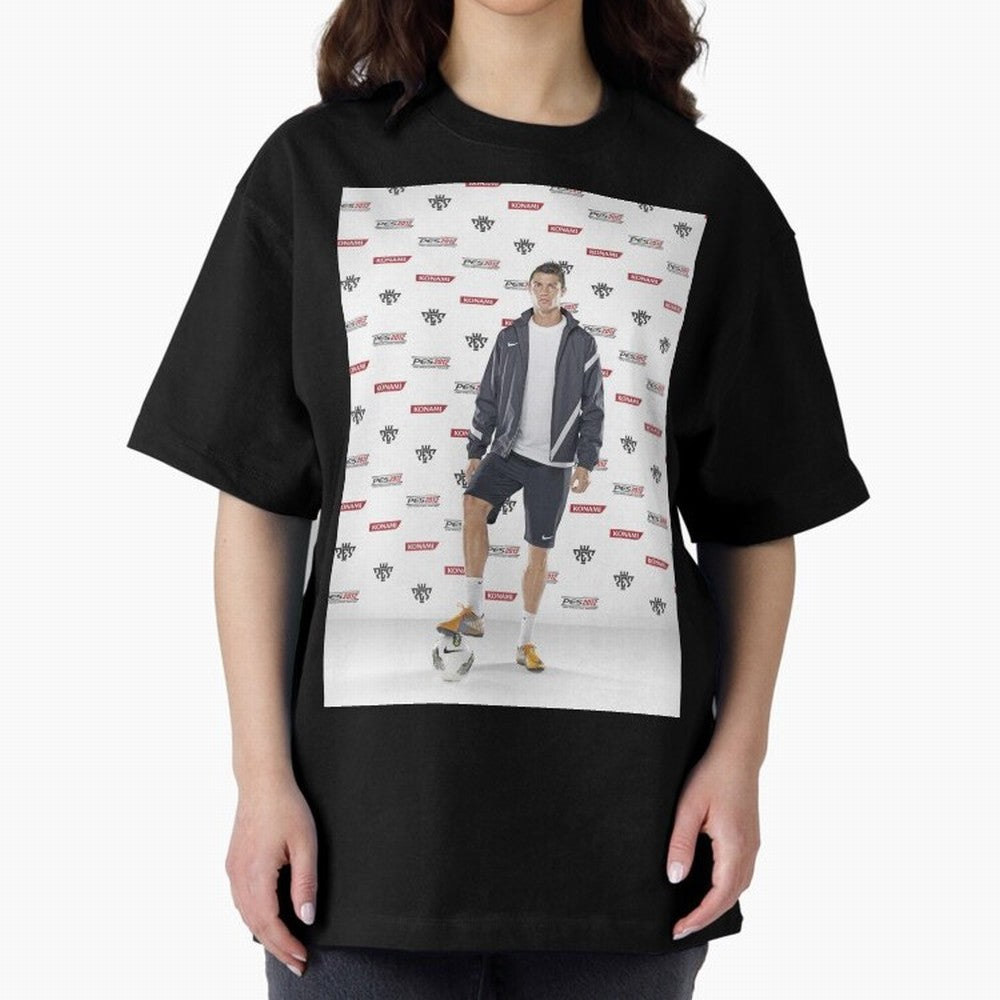 sport cristiano ronaldo football Oversized T-Shirt Celebrate the Stars of FIFA World Cup 2026 Group Stage Spirit, Filled with France, Neymar, Football Festival Excitement, Trophy Ambitions, Country Rivalries and Star Player Buzz; Made for