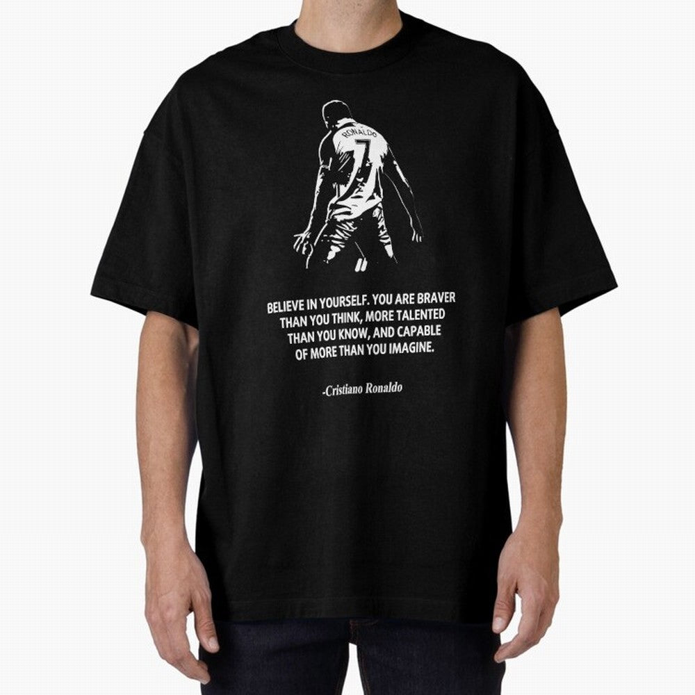 Cristiano Ronaldo Quotes Oversized T-Shirt Bring Trophy Dreams to the FIFA World Cup 2026 USA Canada Mexico Journey through Mbappe Highlights, England Pride, Soccer Culture, Superstar Moments, National Team Dreams and Competitive Fire; Great for