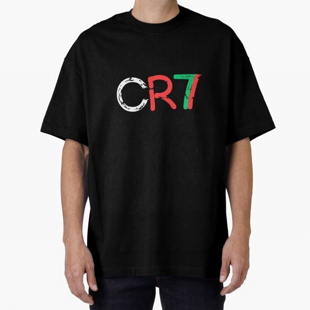 CR7 Cristiano Ronaldo Design Oversized T-Shirt Follow the Final Road of Global Football Passion for FIFA World Cup 2026 Group Stage, Built around Cristiano Ronaldo, Haaland and CR7, Brazil, Football History, Final Match Energy, Crowd Noise and Once
