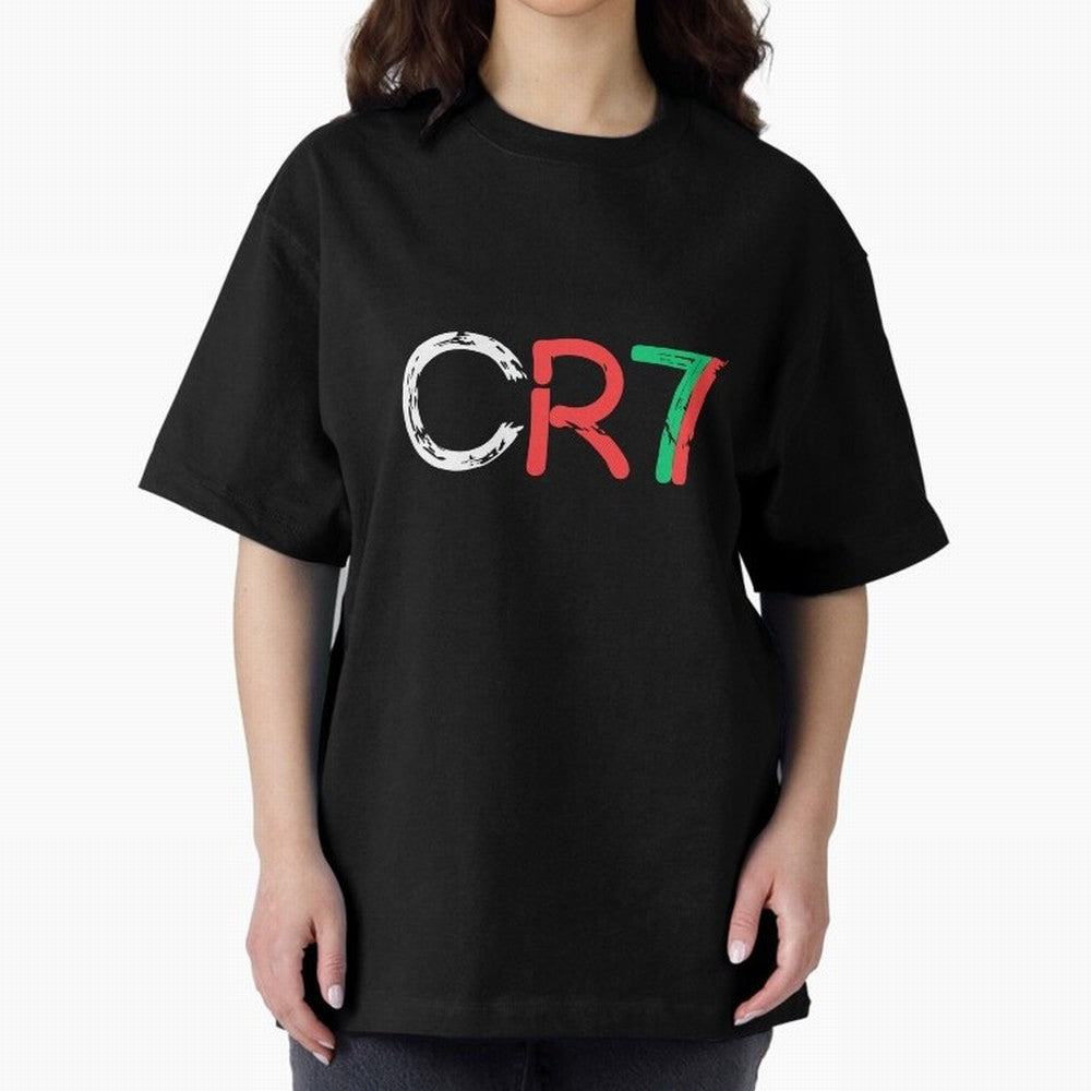 CR7 Cristiano Ronaldo Design Oversized T-Shirt Follow the Final Road of Global Football Passion for FIFA World Cup 2026 Group Stage, Built around Cristiano Ronaldo, Haaland and CR7, Brazil, Football History, Final Match Energy, Crowd Noise and Once