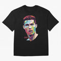 Cristiano Ronaldo Pop Art Portrait Oversized T-Shirt Carry the Colors and Pride of FIFA World Cup 2026 USA Canada Mexico for Fans of Mbappe and England and Germany, Bringing Football Passion, Legendary Performances, Festival Vibes and Supporter