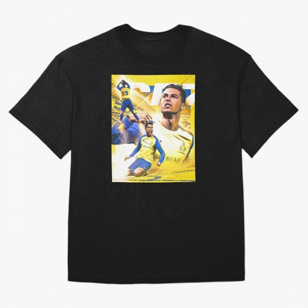legend footballer yellow Oversized T-Shirt Share the Excitement of FIFA World Cup 2026 USA Canada Mexico Spirit, Featuring Argentina, Cristiano Ronaldo, Fan Favorite Moments, National Team Passion, Big Match Drama and Soccer History; Perfect for