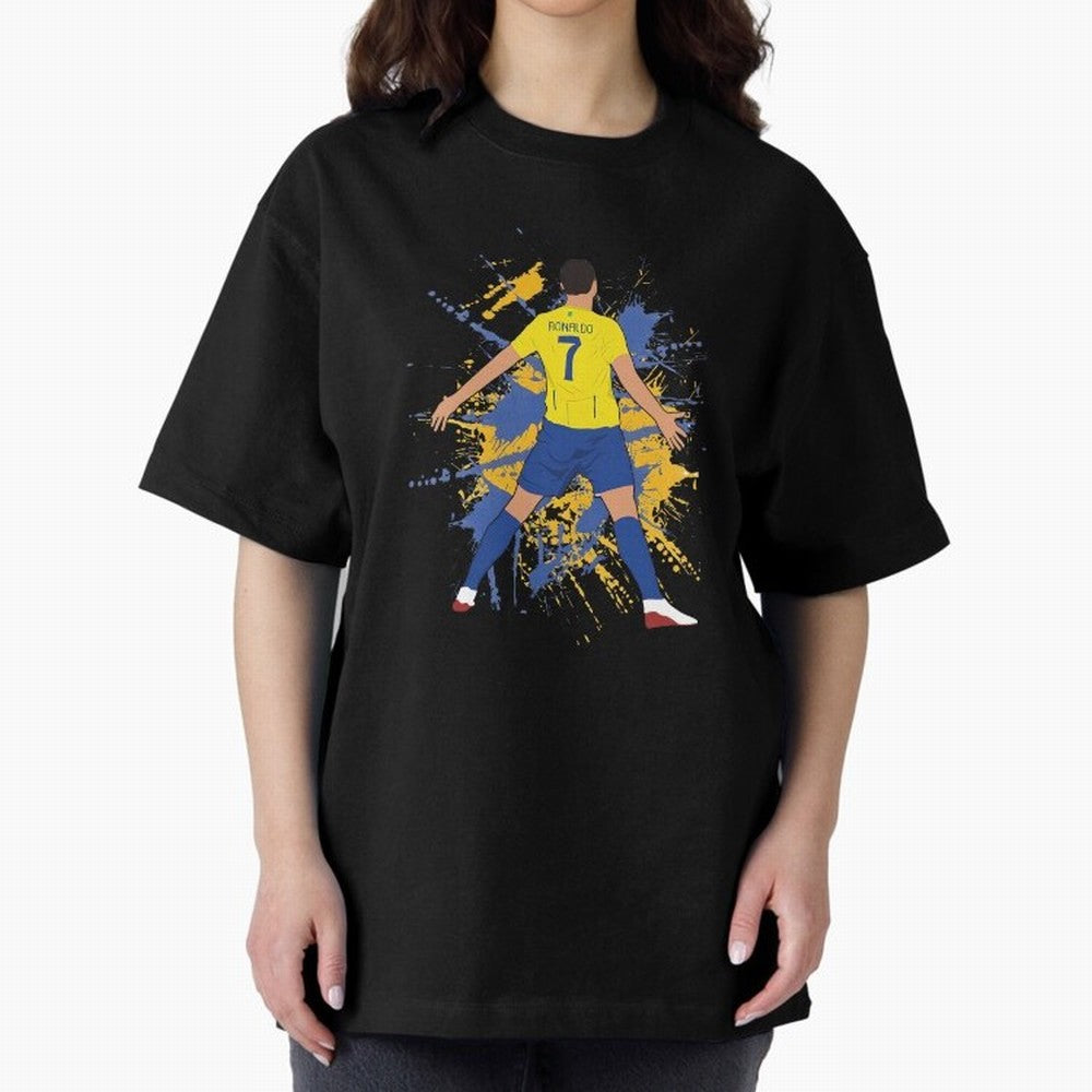 siuu cristiano alnasr football Oversized T-Shirt Join Supporters Worldwide for FIFA World Cup 2026 Featuring Neymar, Argentina, France and Brazil Energy, Vintage Soccer Flavor, Modern Football Stars, National Flags and Final Night Emotion; Created