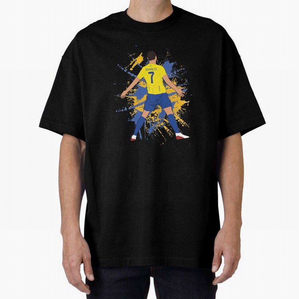siuu cristiano alnasr football Oversized T-Shirt Join Supporters Worldwide for FIFA World Cup 2026 Featuring Neymar, Argentina, France and Brazil Energy, Vintage Soccer Flavor, Modern Football Stars, National Flags and Final Night Emotion; Created