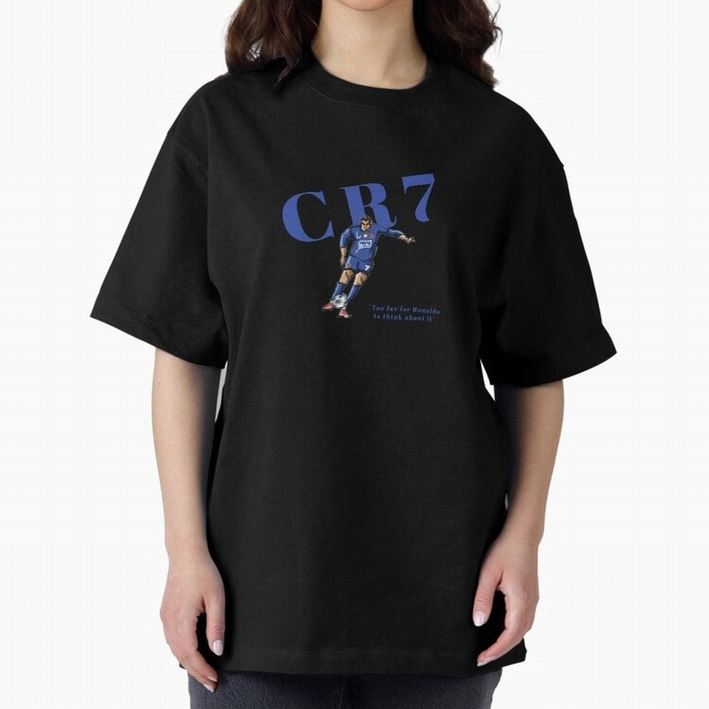 CR7. Oversized T-Shirt Mark Global Football Passion for FIFA World Cup 2026 USA Canada Mexico, Made for Neymar, Haaland and Cristiano Ronaldo, Argentina, Football History, Final Match Energy, Crowd Noise and Once in a Lifetime Moments; Great for